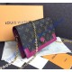 Louis Vuitton Monogram Canvas Flore Chain Wallet Fuchsia M67404