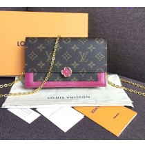 Louis Vuitton Monogram Canvas Flore Chain Wallet Fuchsia M67404