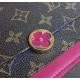 Louis Vuitton Monogram Canvas Flore Chain Wallet Fuchsia M67404