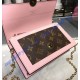 Louis Vuitton Monogram Canvas Flore Chain Wallet Rose Ballerine M67405