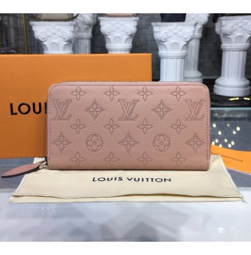 Louis Vuitton Mahina Leather Zippy Wallet M58429-light-pink