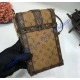 Louis Vuitton Monogram Reverse Canvas Vertical Trunk Pochette M67873