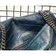 Saint Laurent Baby Niki Chain Bag in Crinkled and Quilted Leather YSL6187-green