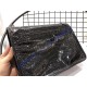 Saint Laurent Medium Niki Chain Bag in Crocodile Embossed Leather YSL6188k-black