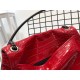 Saint Laurent Medium Niki Chain Bag in Crocodile Embossed Leather YSL6188k-red