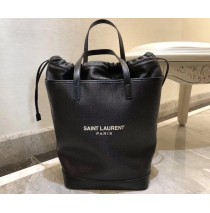 Saint Laurent TEDDY shopping bag in linen canvas YSL8805-black