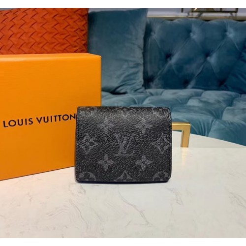 Louis Vuitton Monogram Eclipse Enveloppe Carte de visite M63801-black ...