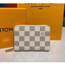 Louis Vuitton Damier Azur Zippy Coin Purse N60229-beige