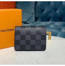 Louis Vuitton Damier Graphite Enveloppe Carte de visite N63338-black