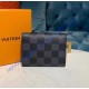 Louis Vuitton Damier Graphite Enveloppe Carte de visite N63338-black
