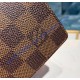 Louis Vuitton Damier Ebene Enveloppe Carte de visite N63338-brown