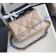 Chanel 19 Small Flap Bag C1160-tan