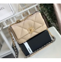 Chanel 19 Small Flap Bag C1160-tan