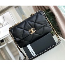 Chanel 19 Large Flap Bag C1161-black