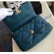 Chanel 19 Large Flap Bag C1161-blue