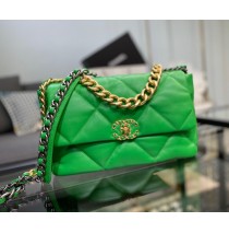 Chanel 19 Large Flap Bag C1161-green