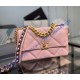 Chanel 19 Large Flap Bag C1161-pink