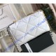 Chanel 19 Large Flap Bag C1161-white
