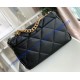 Chanel 19 Maxi Flap Bag C1162-black