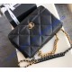 Chanel 19 Maxi Flap Bag C1162-black