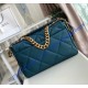 Chanel 19 Maxi Flap Bag C1162-blue