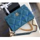 Chanel 19 Maxi Flap Bag C1162-blue