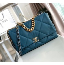 Chanel 19 Maxi Flap Bag C1162-blue