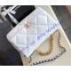 Chanel 19 Maxi Flap Bag C1162-white