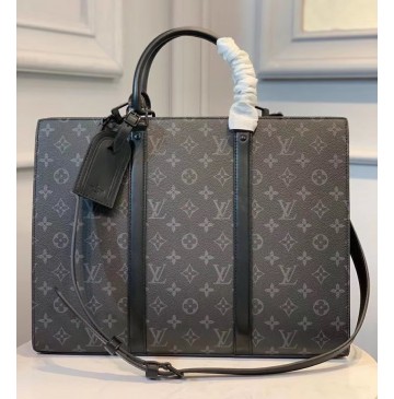 Louis Vuitton Monogram Eclipse Sac Plat Horizontal Zippe M45265