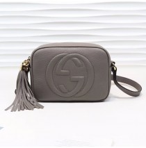 Gucci Soho Small Leather Disco Bag GU308364-gray