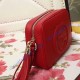 Gucci Soho Small Leather Disco Bag GU308364-red