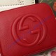 Gucci Soho Small Leather Disco Bag GU308364-red