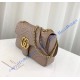 Gucci Medium GG Marmont Matelasse Shoulder Bag Tan
