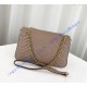 Gucci Medium GG Marmont Matelasse Shoulder Bag Tan