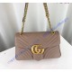 Gucci Medium GG Marmont Matelasse Shoulder Bag Tan