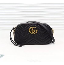 Gucci GG Marmont small matelasse shoulder bag GU447632A-black