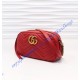 Gucci GG Marmont small matelasse shoulder bag GU447632A-red
