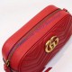 Gucci GG Marmont small matelasse shoulder bag GU447632A-red