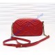 Gucci GG Marmont small matelasse shoulder bag GU447632A-red