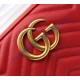 Gucci GG Marmont small matelasse shoulder bag GU447632A-red