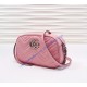 Gucci GG Marmont small matelasse shoulder bag GU447632B-pink