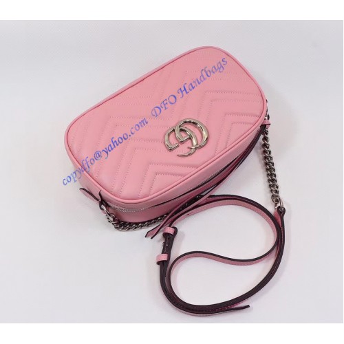 Gucci GG Marmont small matelasse shoulder bag GU447632B-pink – LuxTime ...