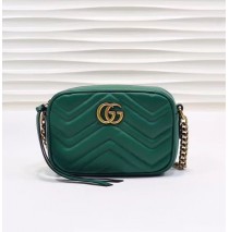 Gucci GG Marmont Matelasse Mini Bag GU448065A-green