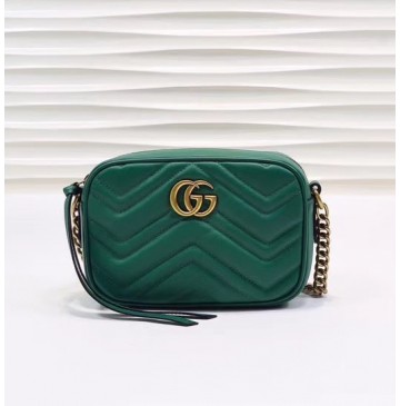 Gucci GG Marmont Matelasse Mini Bag GU448065A-green