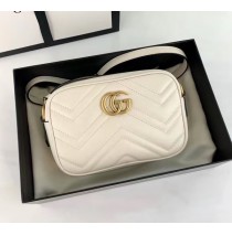 Gucci GG Marmont Matelasse Mini Bag GU448065A-white