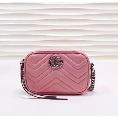 Gucci GG Marmont Matelasse Mini Bag GU448065B-pink – LuxTime DFO Handbags