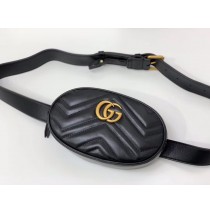 Gucci GG Marmont Matelasse Leather Belt Bag GU476434-black