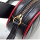 Gucci GG Marmont Matelasse Leather Belt Bag GU476434-black-red