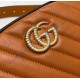 Gucci GG Marmont Matelasse Leather Belt Bag GU476434-brown-black