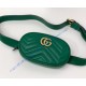 Gucci GG Marmont Matelasse Leather Belt Bag GU476434-green